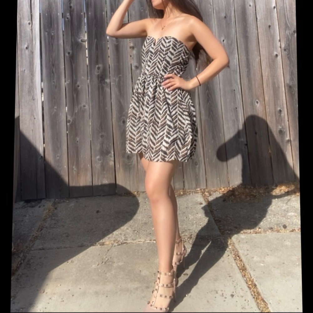 Animal/Tribal Print Windsor Minidress